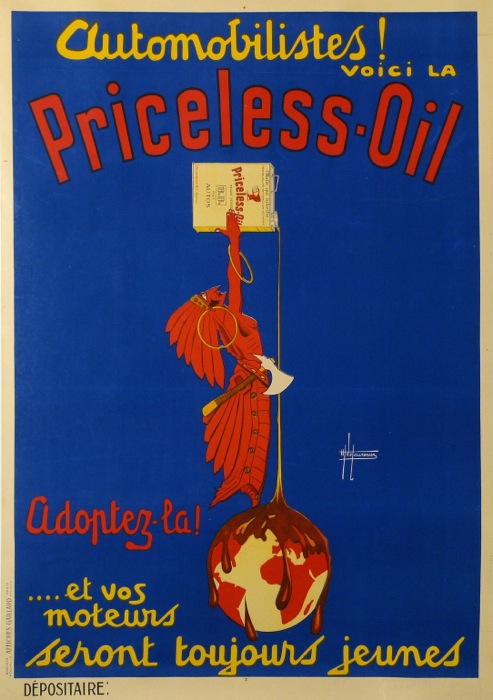 For sale: PRICELESS OIL AUTOMOBILISTES ADOPTEZ LA ET  VOS MOTEURS SERONT TOUJOURS JEUNES
