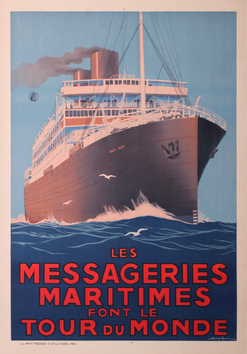 For sale: LES MESSAGERIE MARITIMES FONT LE TOUR DU MONDE