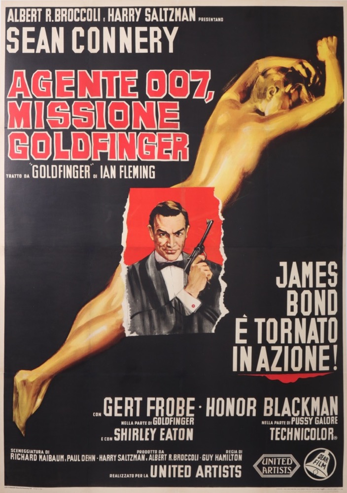 For sale: JAMES BOND MISSIONE GOLDFINGER AGENTE 007 SEAN CONNERY  ITALIAN VERSION