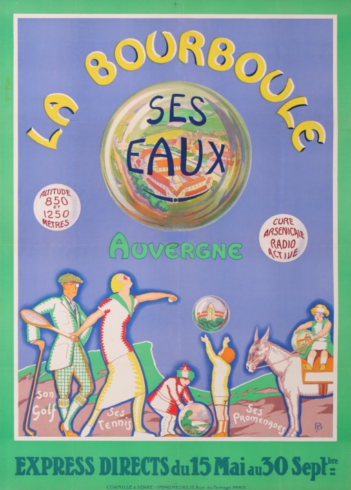 For sale: LA BOURBOULE  SES EAUX AUVERGNE   CURE GOLF TENNIS  TRAINS EXPRESS DIRECT