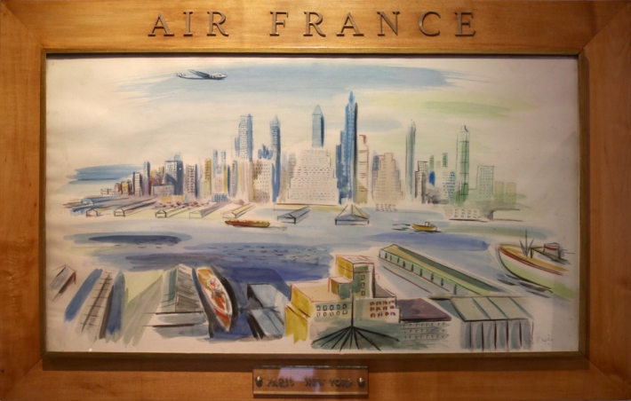 Affiche Vintage Air France Concorde - New York - Format 30x40 Cm