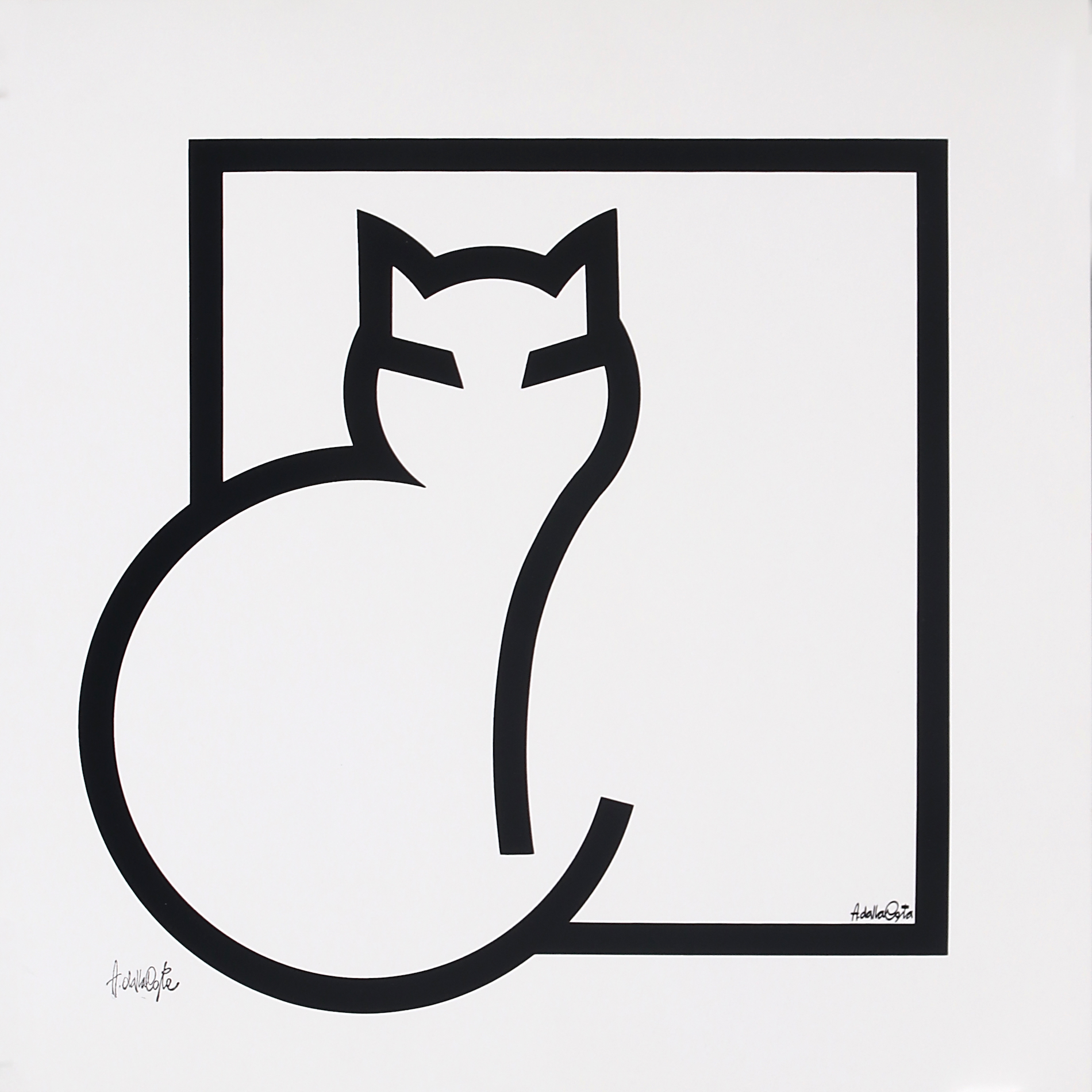 For sale: GATTO BLANCO  CARRÉ NOIR