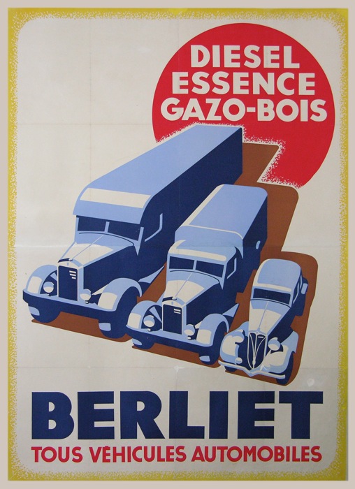 For sale: BERLIET VEHICULES AUTOMOBILES DIESEL ESSENCE GAZO-BOIS