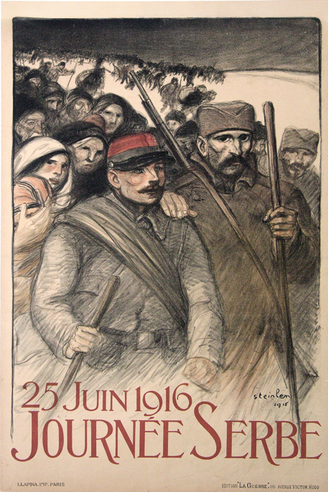 For sale: JOURNÉE SERBE 25 JUIN 1916 1ERE GUERRE MONDIALE - AFFICHE ANCIENNE