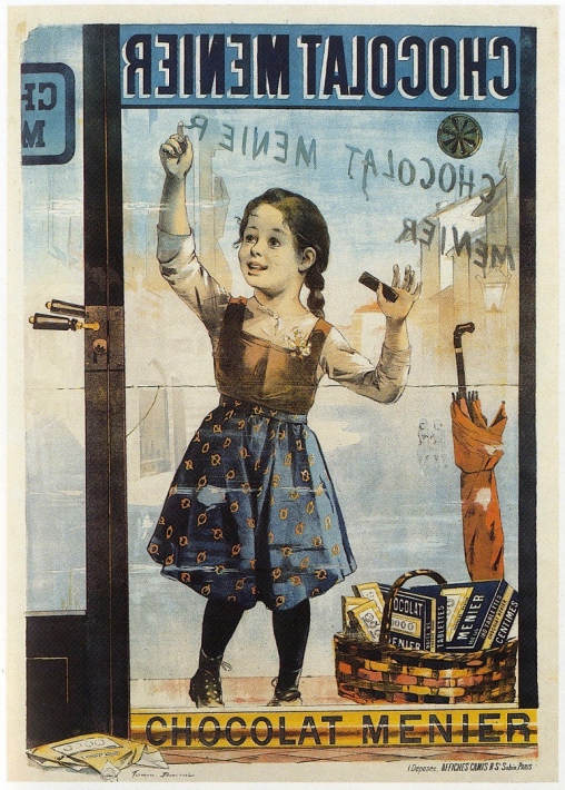 For sale: CHOCOLAT MENIER  ''Little Girl behind the shop windows''