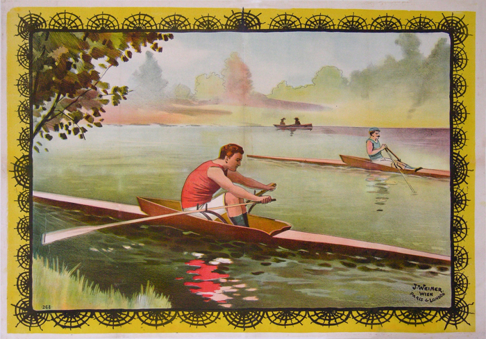 For sale: AVIRON SIMPLE    SKIFF  - ROWING VINTAGE POSTER