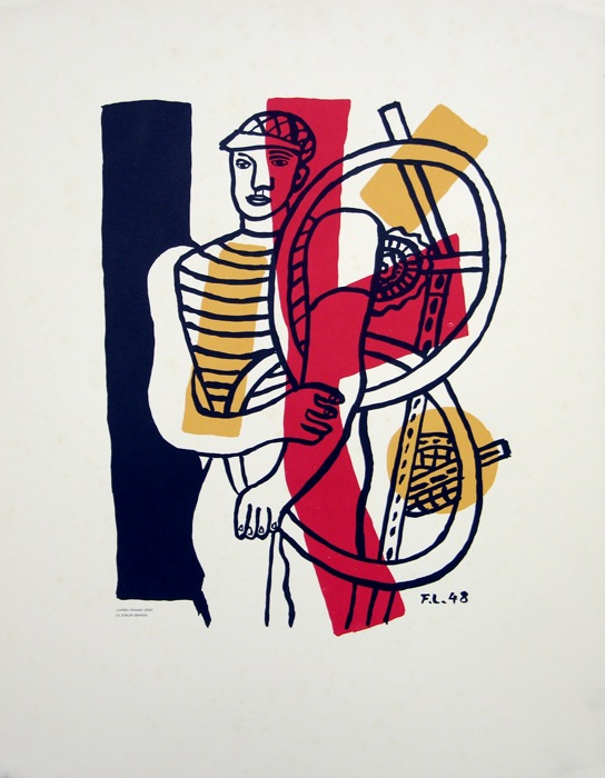 For sale: AFFICHE D'EXPOSITION FERNAND LEGER  LE TRAVAIL  - PM -