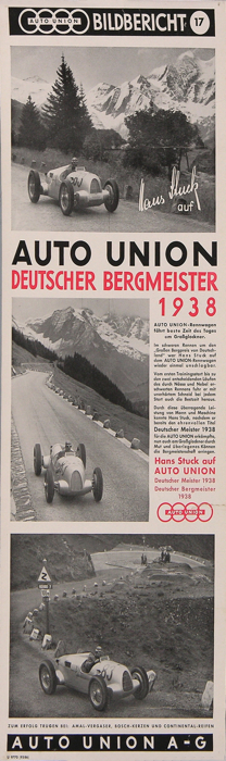 For sale: GRANDE COURSE AUTO UNION DEUTSCHER BERGMEISTER 1938