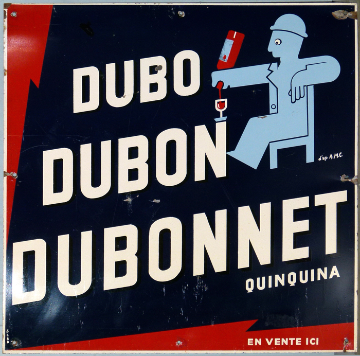 For sale: DUBO DUBON DUBONNET- TÔLE PUBLICITAIRE EN LITHOGRAPHIE