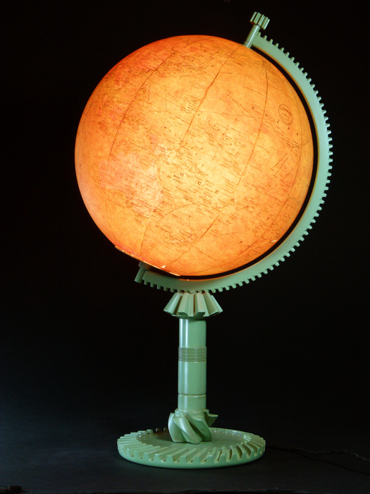 For sale: LAMPE PERZEL GLOBE TERRESTRE LUMINEUX - ILLUMINATING GLOBE