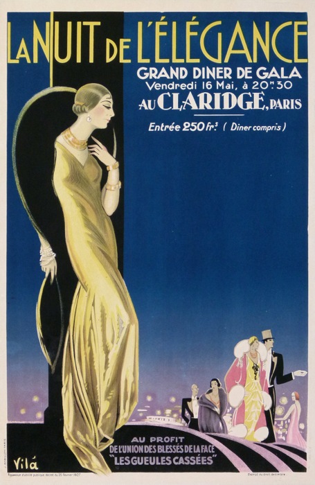 For sale: Emilio Vila LA NUIT DE L ELEGANCE 1927 GRAND GALA AU CLARIDGE