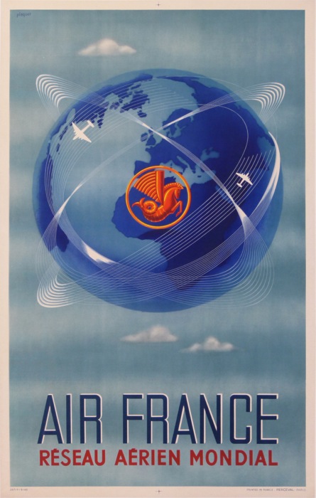 For sale: AIR FRANCE 1948 RESEAU AERIEN MONDIAL