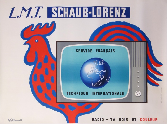 For sale: LMT TELEVISEURS SCHAUB LORENTZ RADIO-SERVICE FRANÇAIS -TV NOIR ET COULEUR