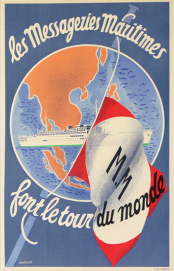 For sale: LES MESSAGERIES MARITIMES FONT LE TOUR DU MONDE