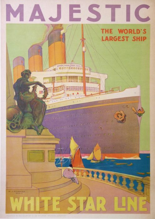 For sale: VENDUE !!! ------WHITE STAR LINE  MAJESTIC  THE WORLD'S LARGEST SHIP