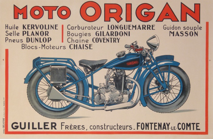 For sale: MOTO ORIGAN - GUILLER FRERES CONSTRUCTEURS