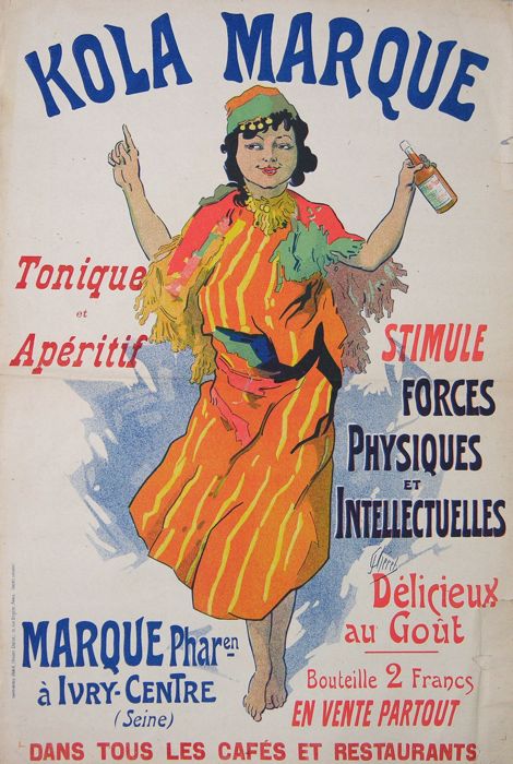 For sale: KOLA MARQUE TONIQUE ET APERITIF AFFICHE ANCIENNE par CHERET