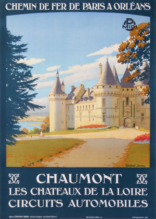 For sale: CHAUMONT LES CHATEAUX DE LA LOIRE CIRCUITS AUTOMOBILES CHEMIN DE FER ORLEANS