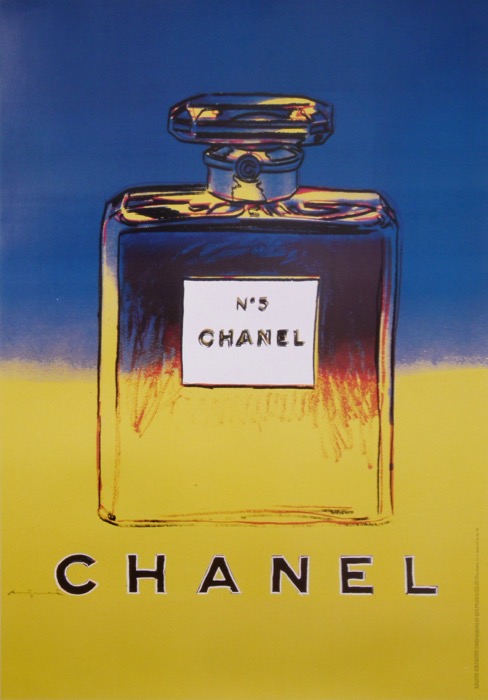 For sale: ANDY WARHOL CHANEL No 5  BLUE AND YELLOW  BLEU ET JAUNE