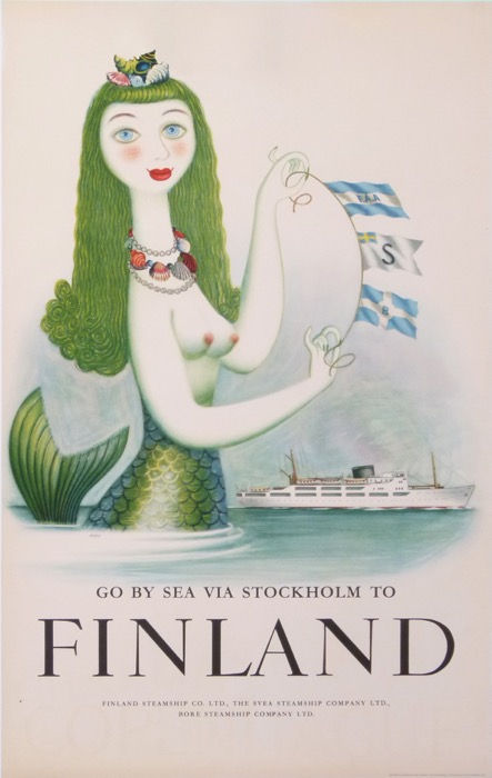 For sale: FINLAND STEAMSHIP Co GO BY SEA VIA STOCKHOLM TO FINLAND