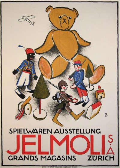 For sale: JELMOLI Spielwaren Ausstellung Grands Magasins ZURICH Antike Plakatte
