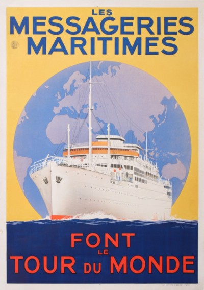 For sale: LES MESSAGERIES MARITIMES FONT LE TOUR DU MONDE
