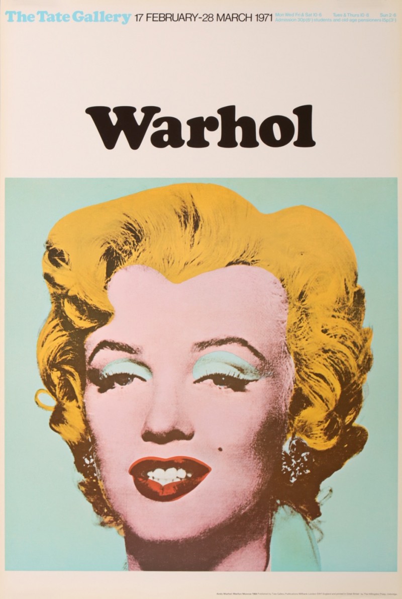 For sale: ANDY WARHOL MARILYN MONROE EXPOSITION 1971 THE TATE GALERIE