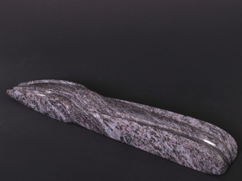 For sale: ZURINI  PEBBLE BEACH RARE SCULPTURE EN MARBRE GRIS ET CERISE