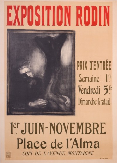 For sale: EXPOSITION RODIN 1er JUIN-NOVEMBRE PLACE DE L'ALMA EXPOSITION UNIVERSELLE