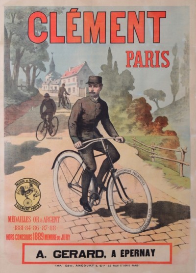 For sale: CYCLES CLEMENT PARIS  1889  MEDAILLE D'OR