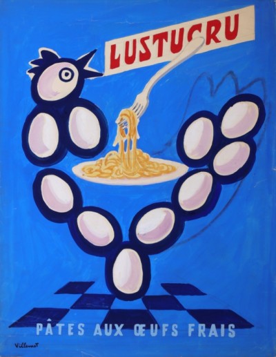 For sale: LUSTUCRU PATES AUX OEUFS FRAIS  MAQUETTE GOUACHE