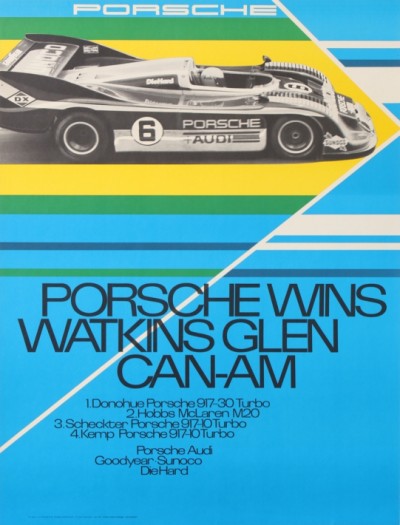 For sale: PORSCHE  WINS WATKINS GLEN CAN-AM