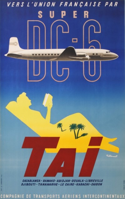 For sale: TAI SUPER DC-6 VERS L'UNON FRANCAISE
