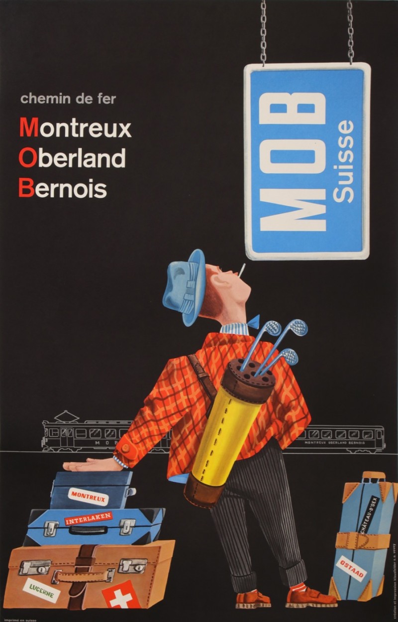 For sale: CHEMIN DE FER MOB MONTREUX OBERLAND BERNOIS SUISSE