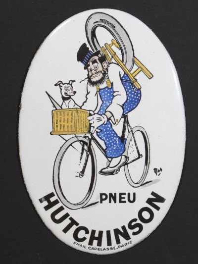 For sale: MICH PNEUS HUTCHINSON LE REMOULEUR PLAQUE ÉMAILLÉE