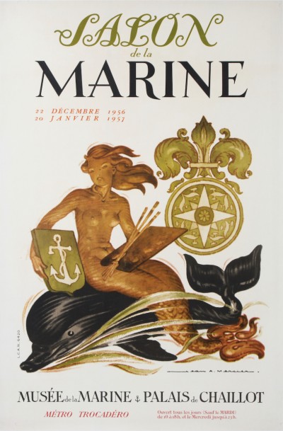 For sale: EXPOSITION SALON DE LA MARINE MUSEE DE LA MARINE PALAIS CHAILLOT 1956