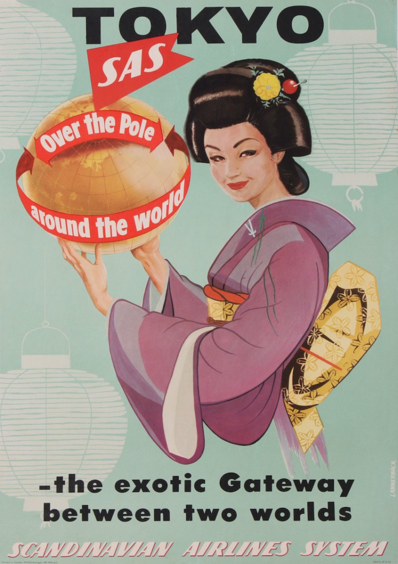 For sale: SAS TOKYO OVER THE POLE AROUND THE WORLD JAPON JAPAN THE EXOTIC GATEWAY SCANDINA