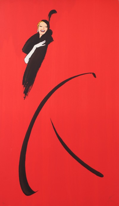 For sale: GRUAU LES GIRLS FEMME EN ROUGE TRIPTIQUE PARTIE 3