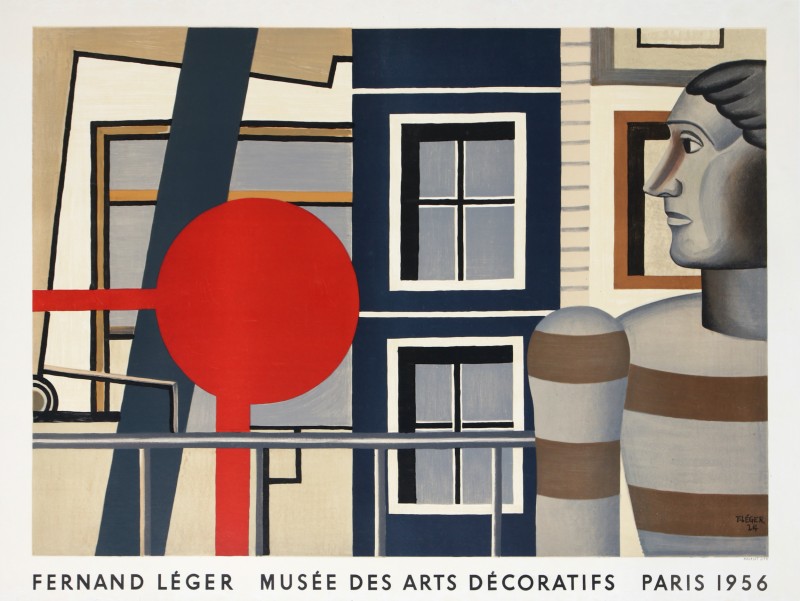 For sale: FERNAND LEGER EXPOSITION AUX MUSEE DES ARTS DECORATIFS D'APRES UNE OEUVRE DE 192