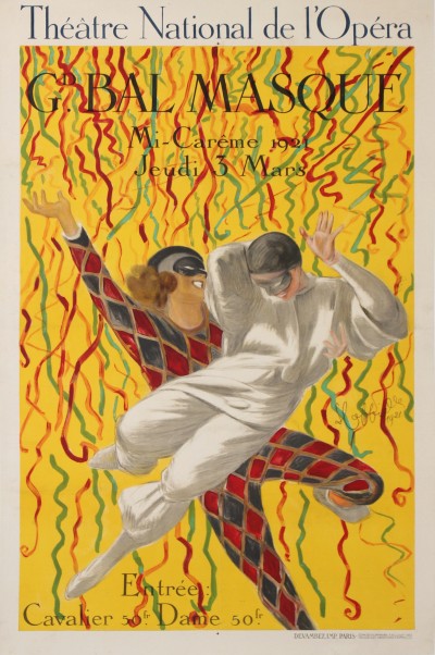 For sale: THEATRE NATIONAL DE L'OPERA GRAND BAL MASQUE 1921