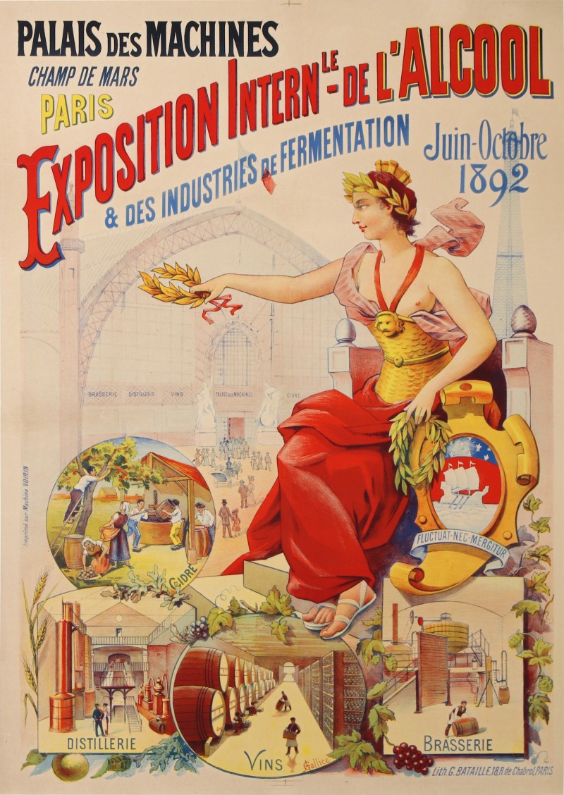 For sale: EXPOSITION INTERNATIONALE 1892 DE L'ALCOOL ET DES INDUSTRIES DE FERMENTATION