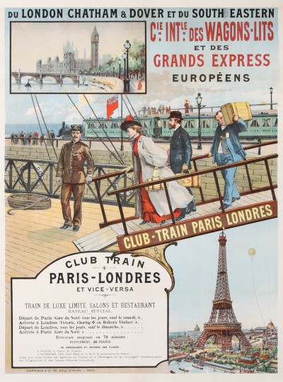 For sale: DEJA VENDUE !! Cie INTERNATIONALE DES WAGONS LITS ET DES GRANDS EXPRESS CLUB - TRAIN PARIS LOND
