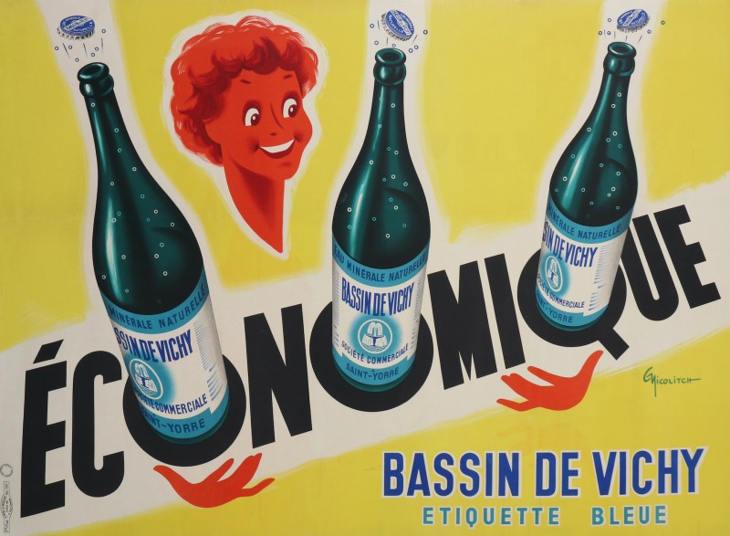 For sale: BASSIN DE VICHY ETIQUETTE BLEUE SAINT-YORRE ECONOMIQUE