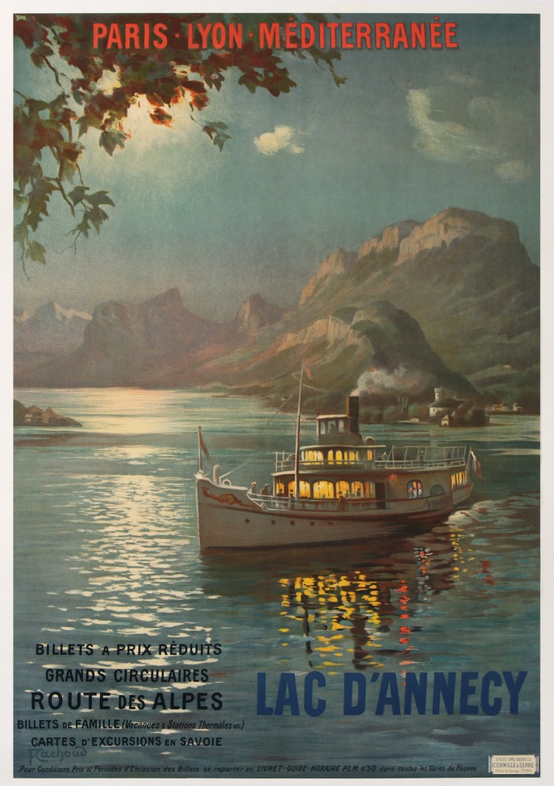 For sale: LAC D'ANNECY ROUTE DES ALPES TRAINS PLM