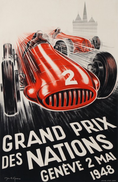 For sale: GRAND PRIX DES NATIONS AUTOMOBILES GENÈVE 2 MAI 1948 MASERATI