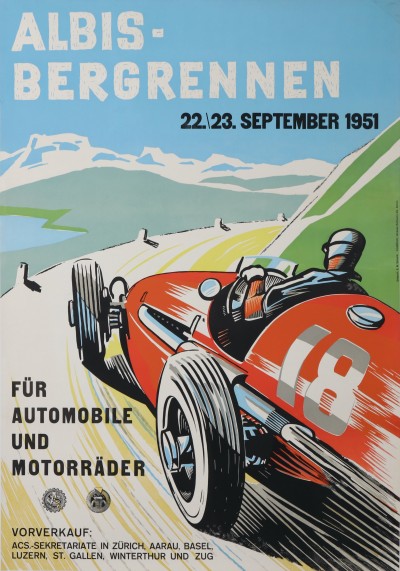 For sale: ALBIS-BERGRENNEN 22-23 September 1951 Für Automobile und Motorräder FERRARI
