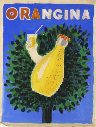 For sale: VILLEMOT ORANGINA SUMMER DRINK projet d'affiche