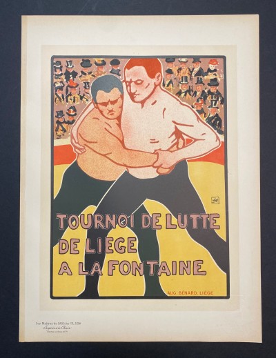 For sale: RASSENFOSSE ARMAND TOURNOI DE LUTTE DE LIEGE LES MAITRES DE L'AFFICHE PL.224
