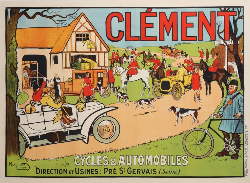 For sale: CLEMENT CYCLES et AUTOMOBILES RETOUR DE CHASSE A COURRE