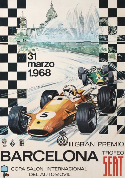 For sale: BARCELONA 3e GRAND PREMIO TROFEO SEAT 1968 COPA SALON INTERNACIONAL DEL AUTOMOVI